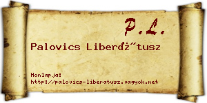 Palovics Liberátusz névjegykártya